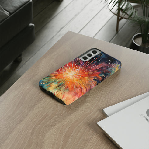 Summer Fireworks in Watercolor - Impact Resistant Phone Case